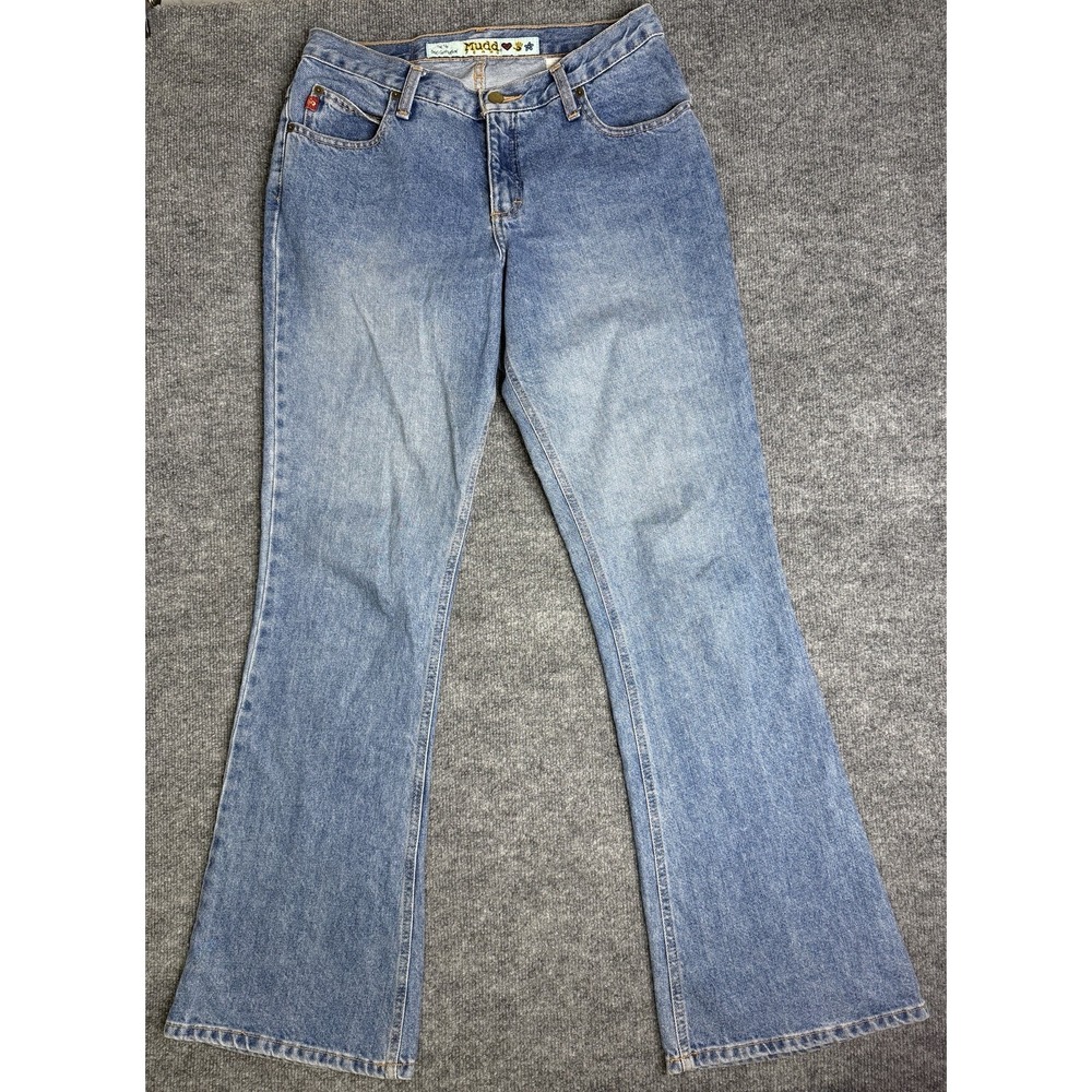 Mudd Jeans Vintage Y2K Mid-Rise Blue Flare Junior's Size 11